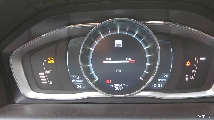 16的沃尔沃s60l机油液位