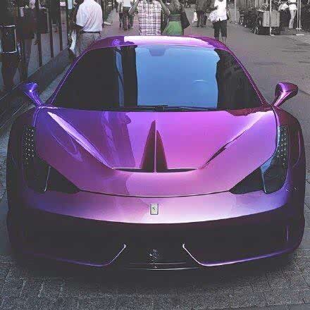 法拉利laferrari为首的紫色战队