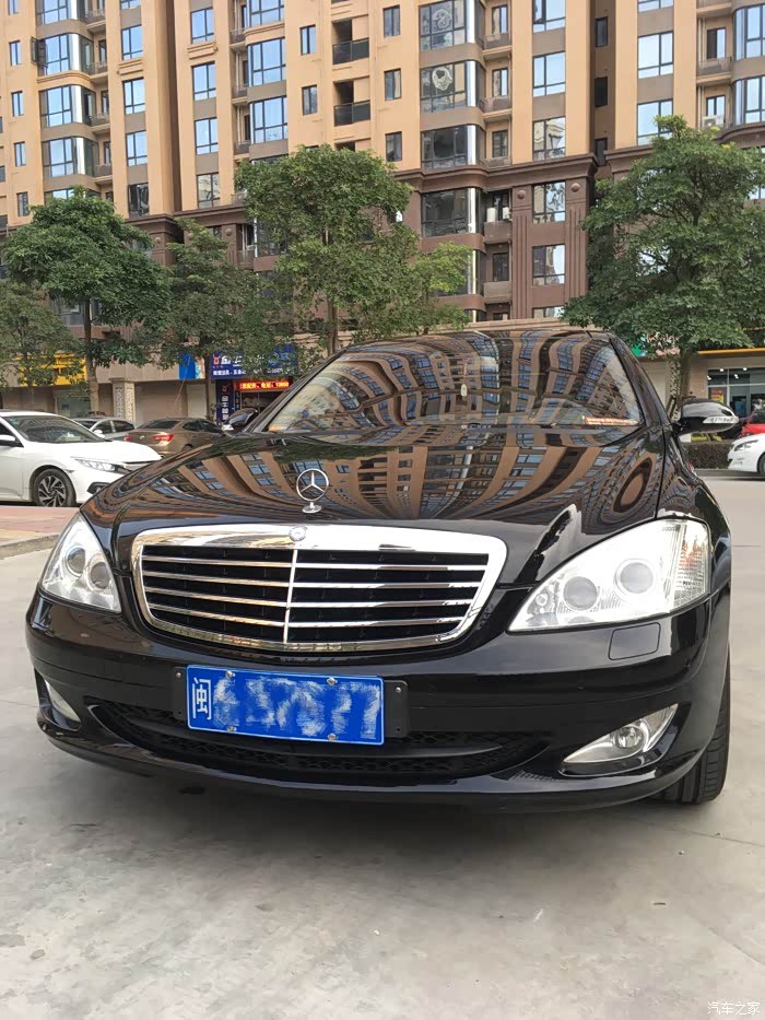 经典老车极品07年w221奔驰s350鹰眼奔