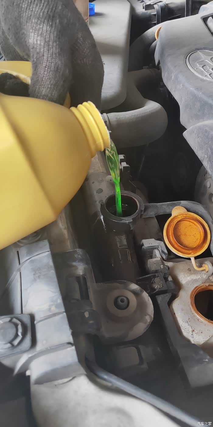 森林人xt更换机油冷却液清洗空调