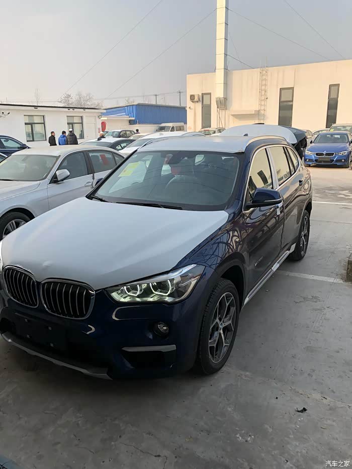 宝马x1地中海蓝提车从看车买车到提车一天完事