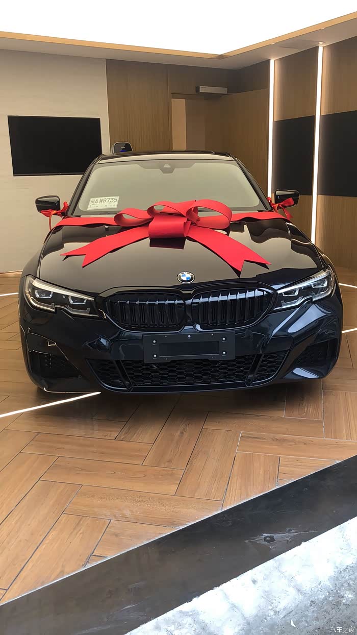 【图】黑外红内330i,提车作业._宝马3系论坛_汽车之家论坛