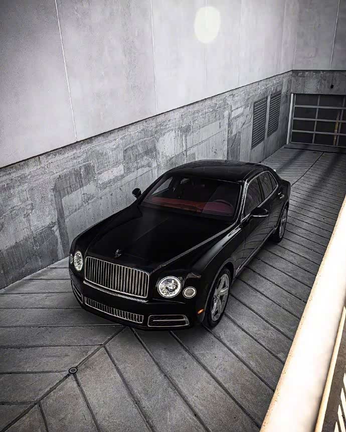 黑色宾利bentley mulsanne speed
