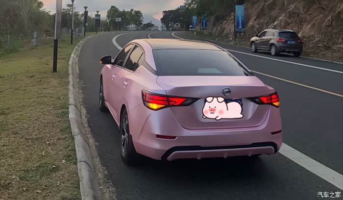 适合女生开的车20款十四代轩逸贴膜改色