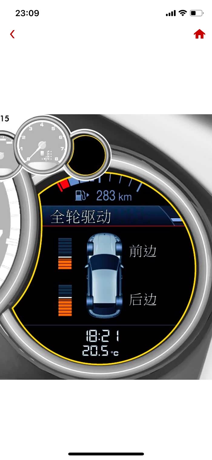 【图】仪表盘突然出现全轮驱动是什么意思_macan论坛_汽车之家论坛