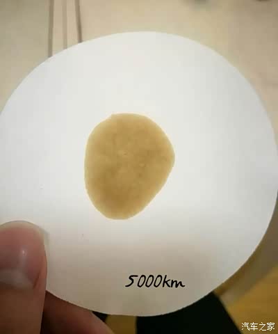 用试纸对发动机机油进行检测