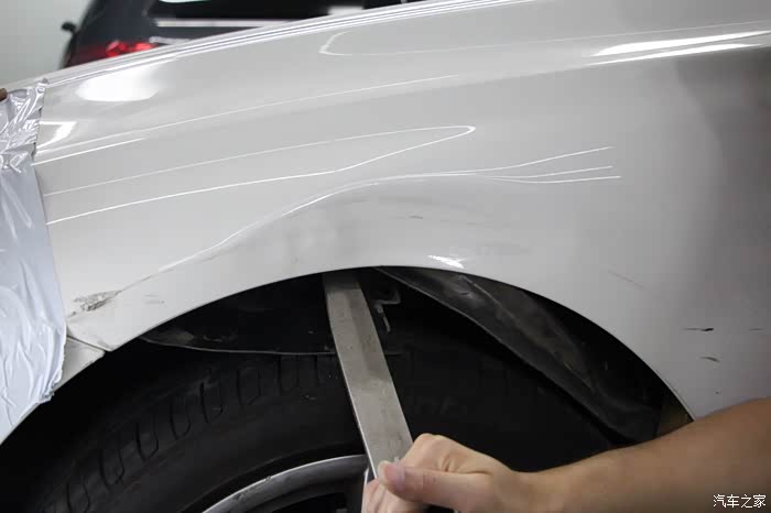 【图】宝马320前叶子板严重凹陷无痕修复_宝马3系论坛_汽车之家论坛