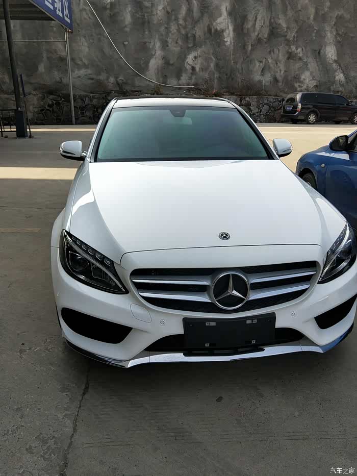【图】2018款c200l白色运动款提车作业._奔驰c级论坛_汽车之家论坛