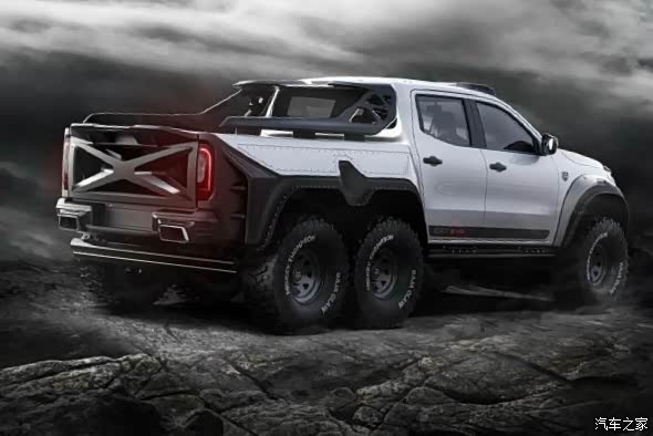 奔驰x级皮卡6x6太帅了