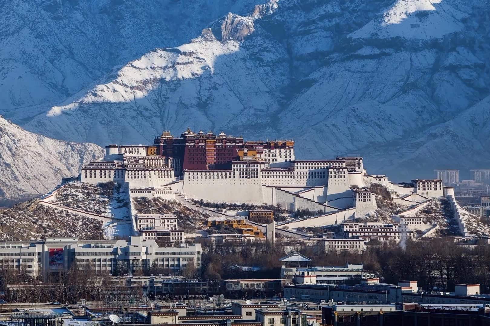 雪后的拉萨,雪后布达拉宫!
