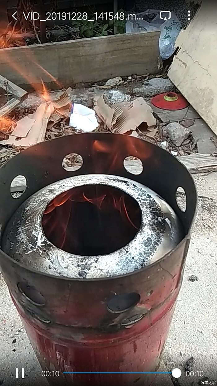 自制木煤气柴火炉图片