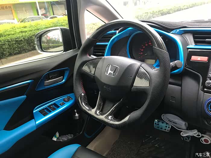 飞度gk5内饰完美改装分享给车友