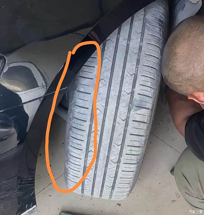 你们看下这个轮胎内测算吃胎嘛