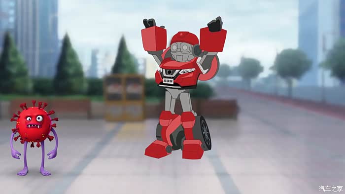 高铁城动漫东风日产奇骏抗疫战车出世