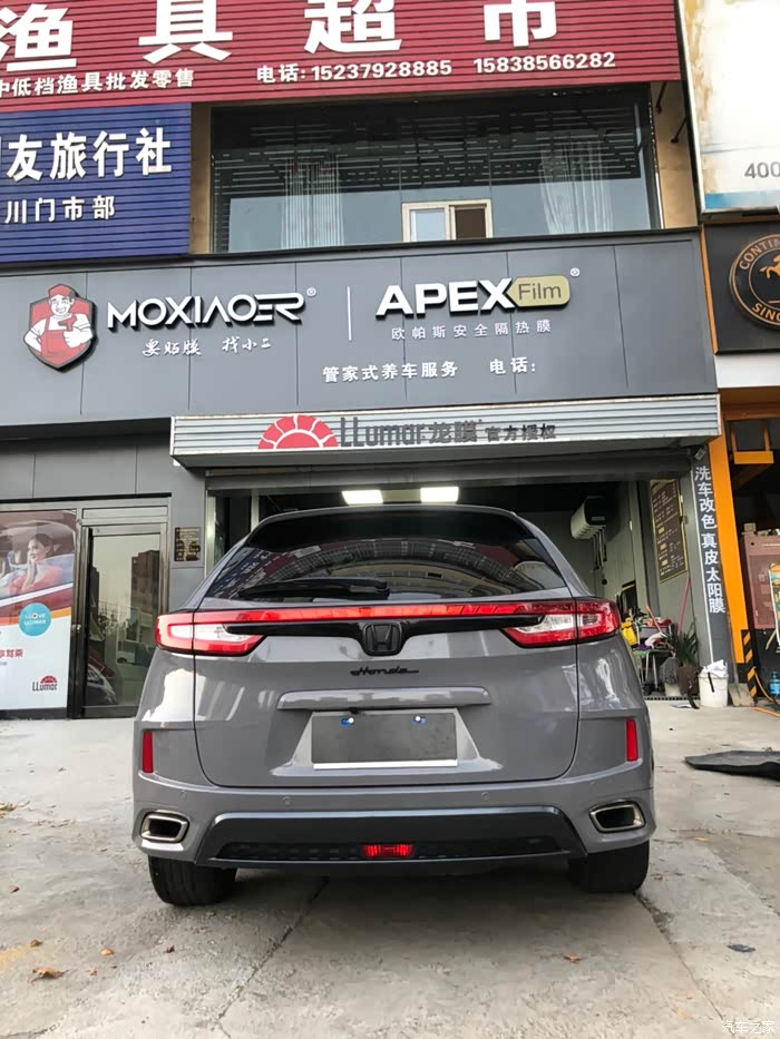 【图】20款urv,新车半月改个色(帅气的电光祖母绿)_本田ur-v论坛_汽车