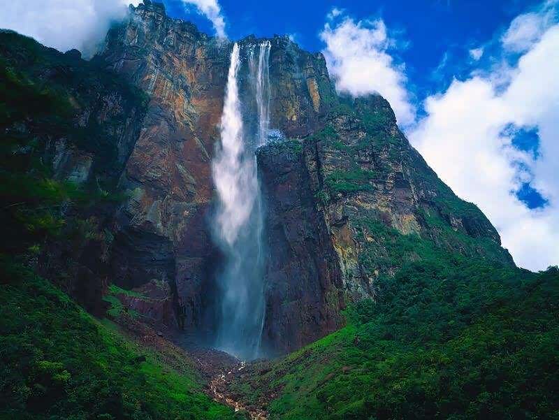 美的令人震撼的委内瑞拉天使瀑布