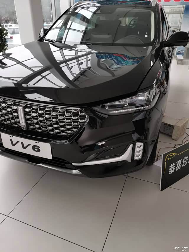 多彩六月黑色魏派vv6看车分享