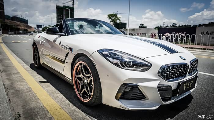 宝马z4拉花轮毂小改装