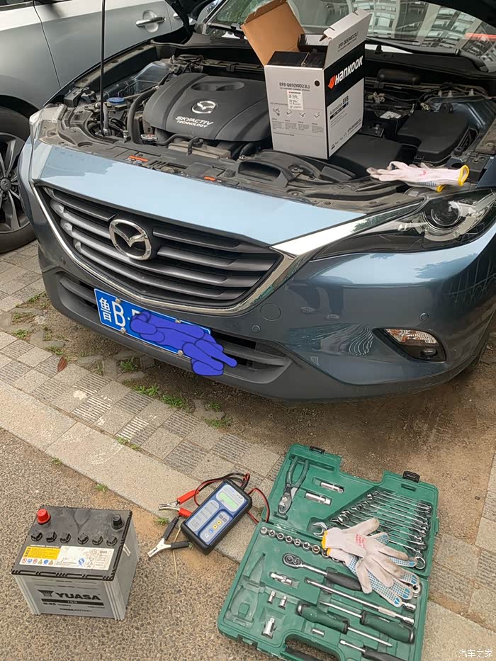 更换韩泰启停电池