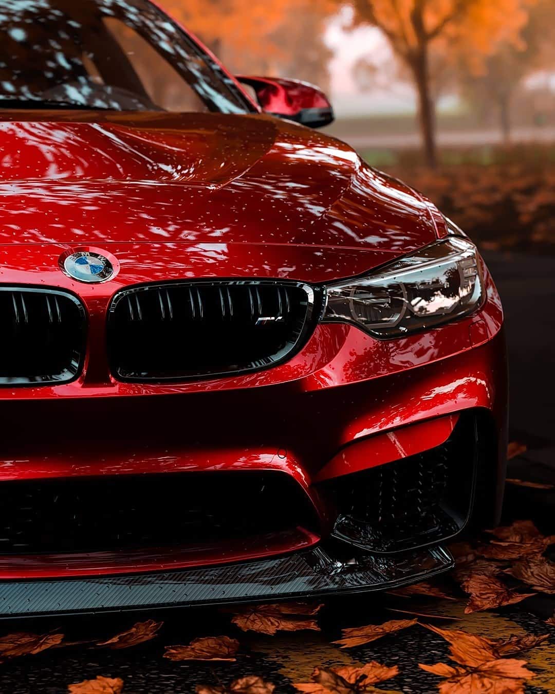 酒红色的宝马m4