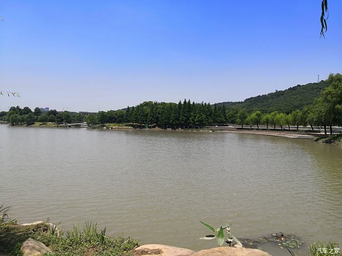 駕駛帥氣動感的長安cs75遊玩芙蓉湖公園