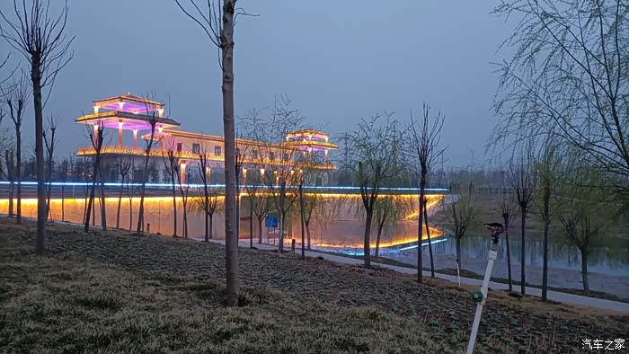 青春夏日蓝蓝天空游玩邯郸开河码头