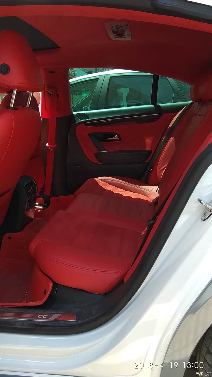 大众cc改骚红内饰加星空顶