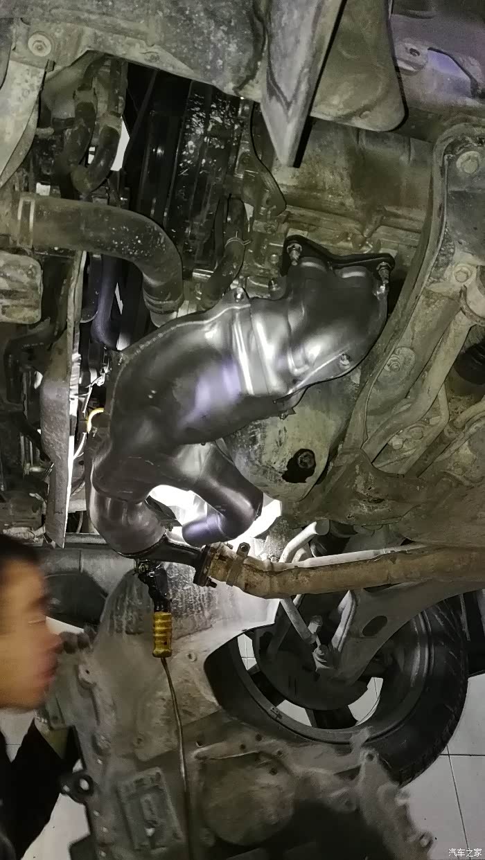 森林人换下来的三元催化内部