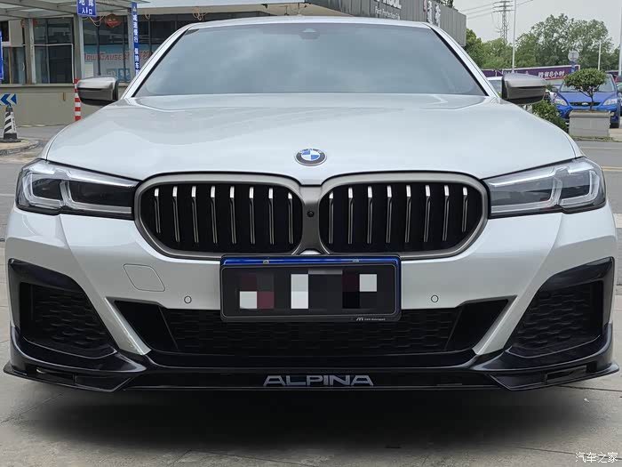 21款宝马5系运动款改装alpina阿尔宾娜款前唇实例