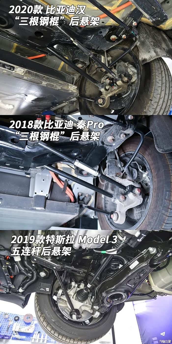 来补一张汉的筷子悬挂图,model3的五连杆比它强太多了