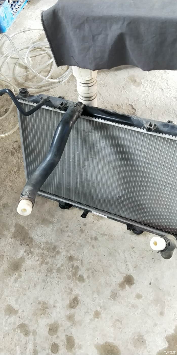 宝骏730换水箱和道达尔的防冻液和改15t的双电机风扇