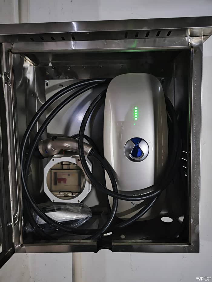 【图】【桐父分享】充电桩安装完毕,附黄河春景_腾势d9论坛_汽车之家