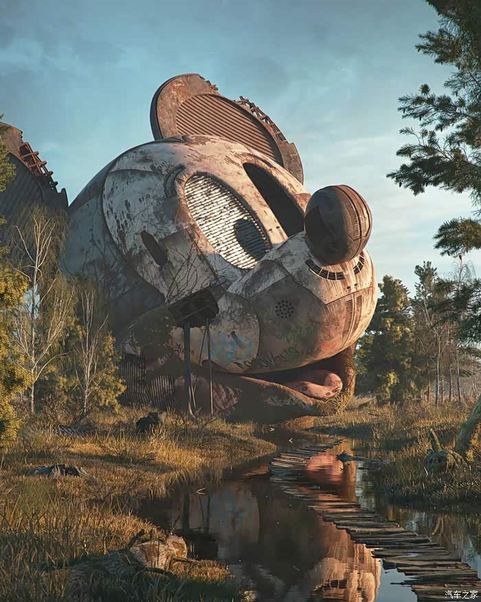 设计师 flilp hodas 末日废土风插画,流行文化的废