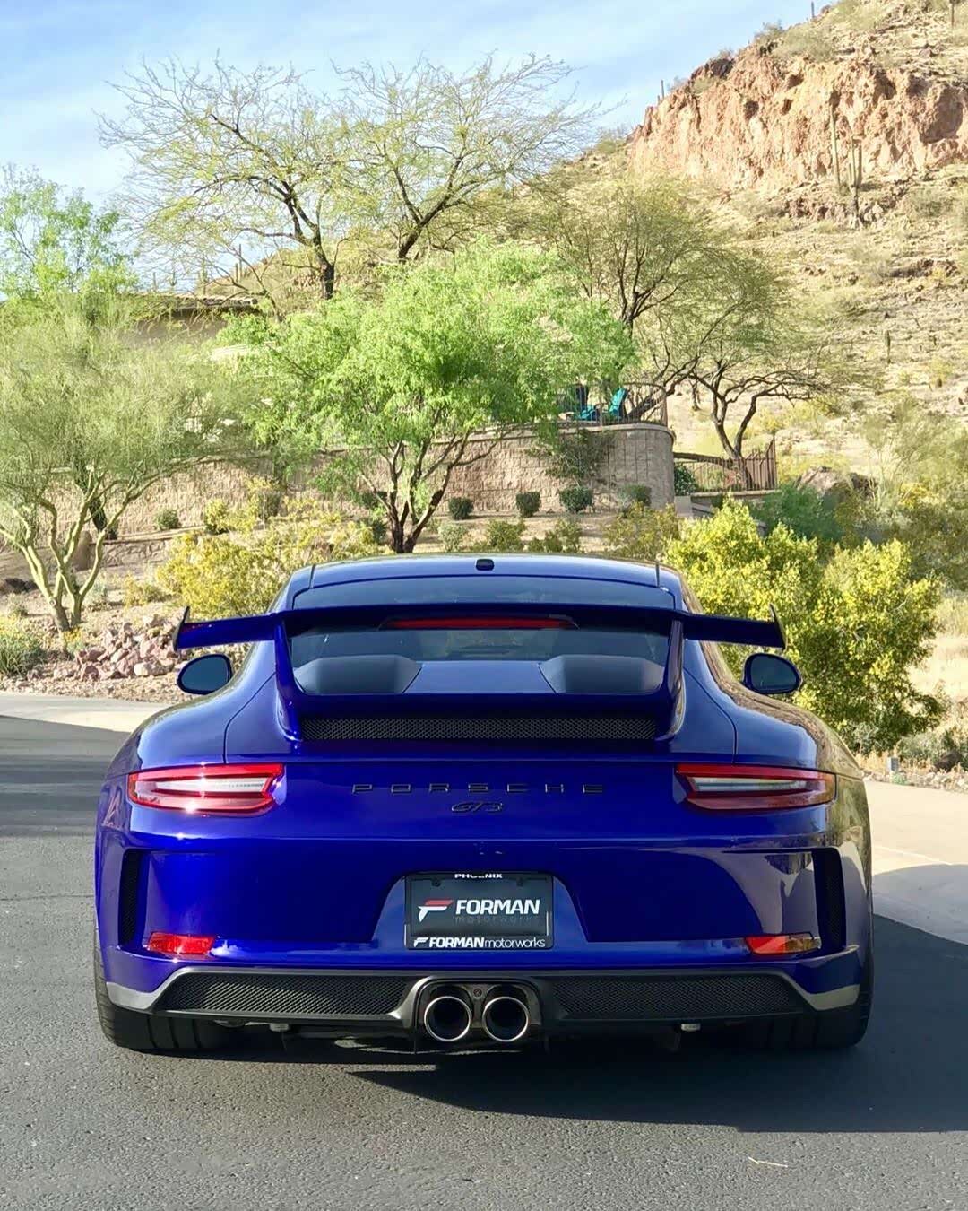 保时捷911 gt3 991圣马力诺蓝,nice