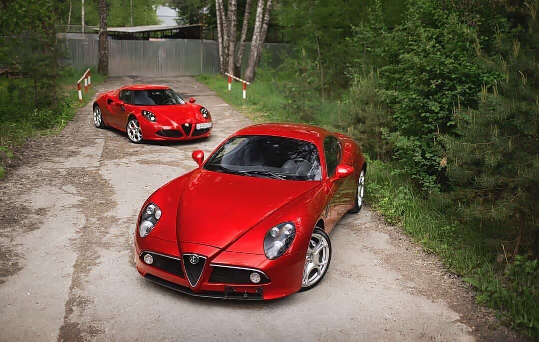 阿尔法罗密欧 8c & 4c,优雅的气质真的不错