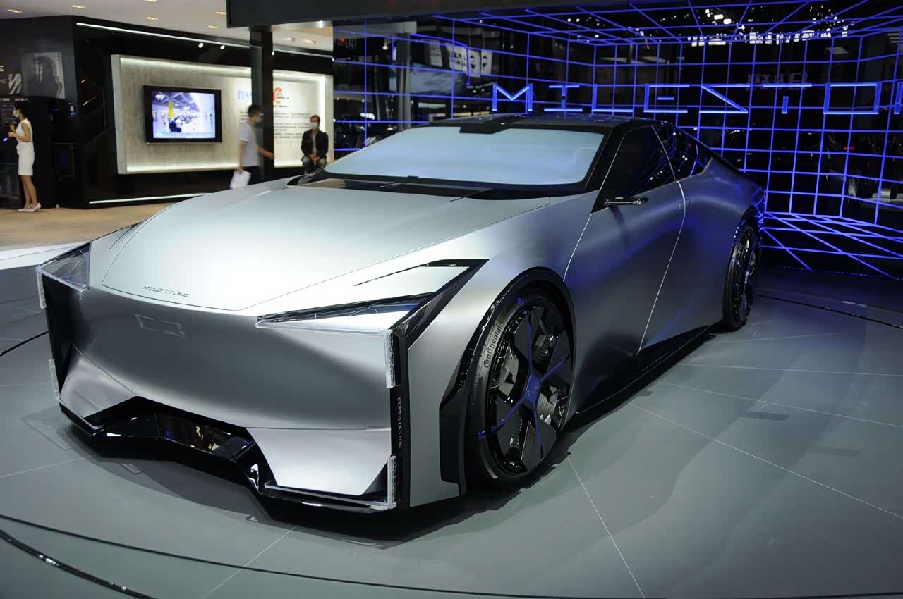 观致汽车milestone概念车亮相北京车展,外观科技感十足