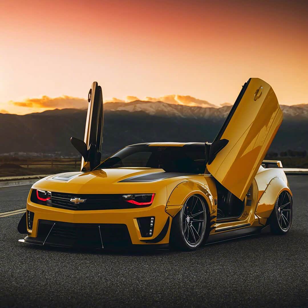 【图】剪刀门宽体大黄蜂,漂亮否?_科迈罗论坛_汽车之家论坛