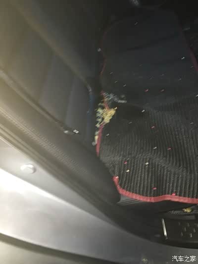 兄弟直接吐车里了,车内不多,后座垫子和靠背的缝隙,清洗几次了,还是有