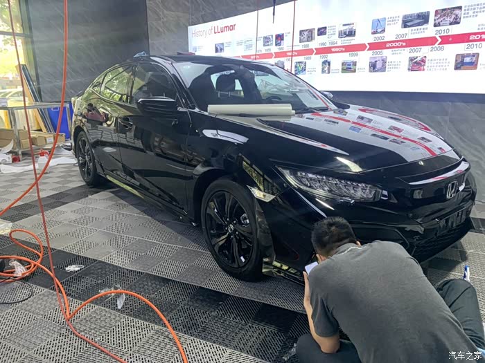 【图】两厢fk7彩晶黑提车作业!_思域论坛_汽车之家论坛