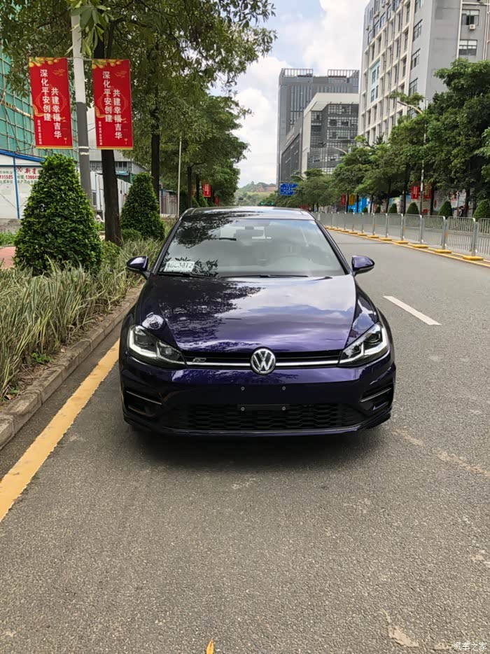 风暴蓝高尔夫rline提车