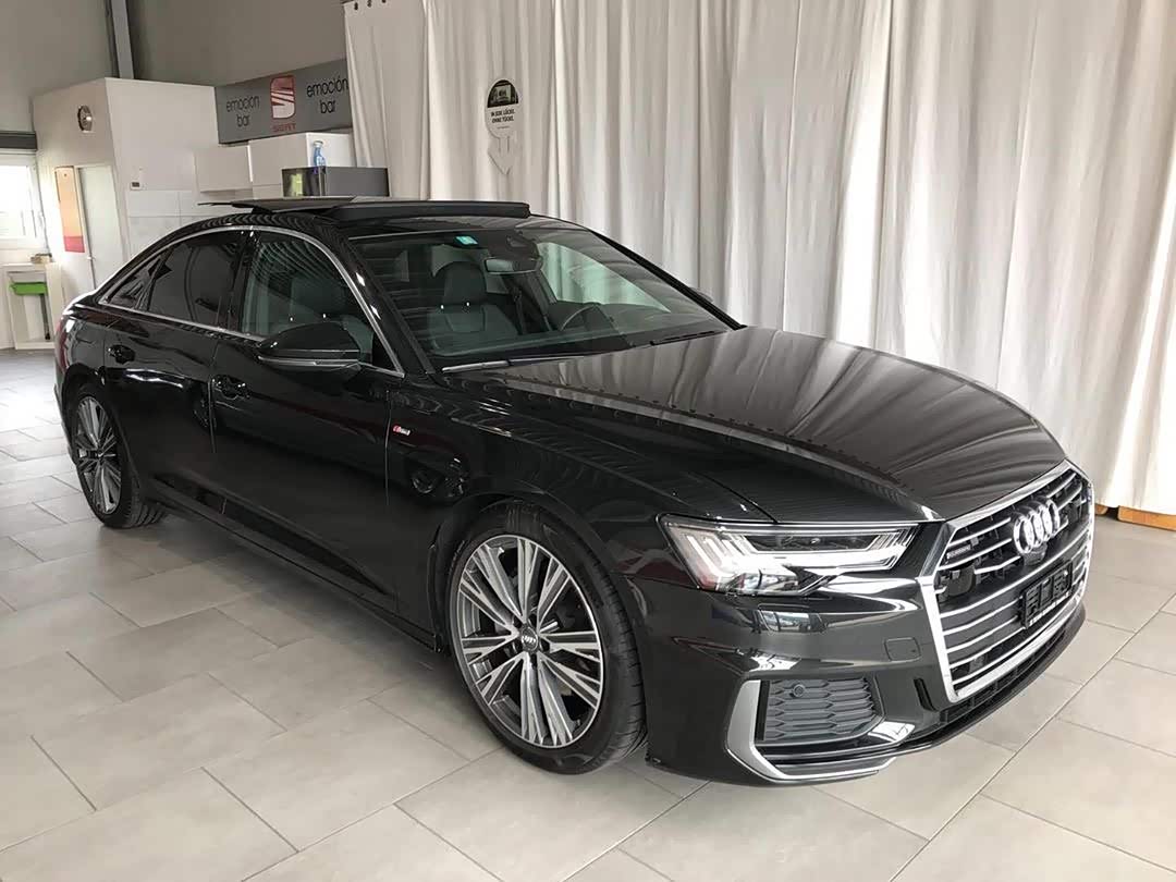 黑外黑内的奥迪a6,十分低调.