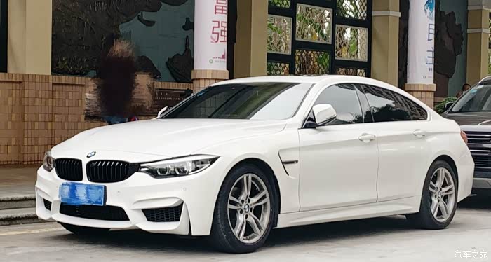 宝马4系4门gc改m4全包围白色外观