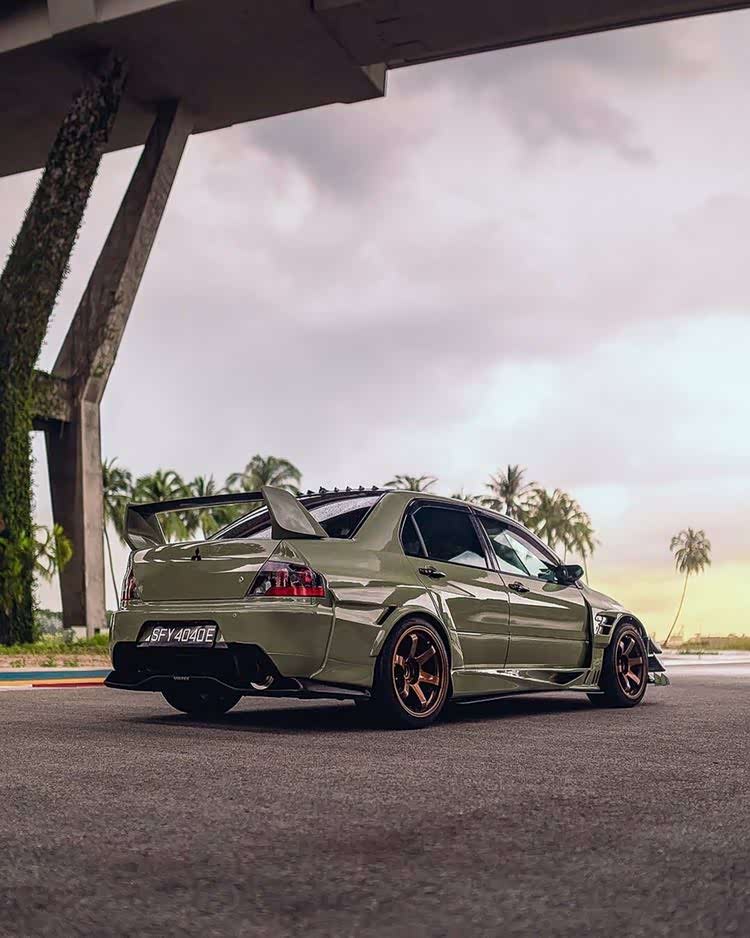 三菱evo9有种非常有实力的利器的感觉