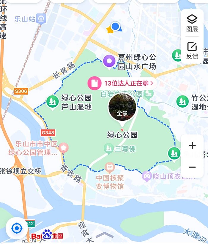 城市绿心公园地图图片