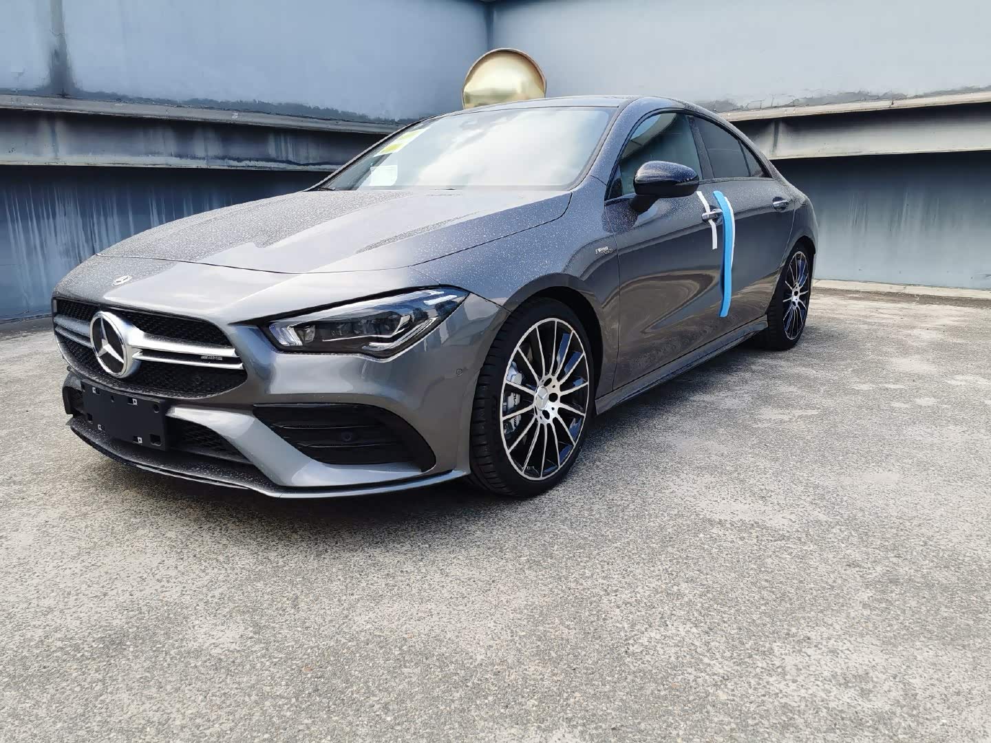 奔驰cla35amg山灰色就是漂亮