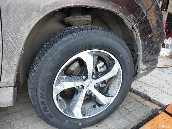 陪伴3年比亚迪s7改装轮胎