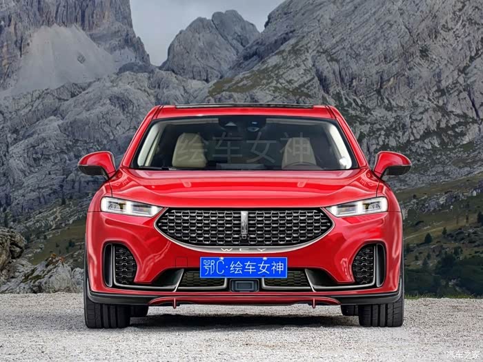 我的z态度wey魏派首款轿车渲染图来袭