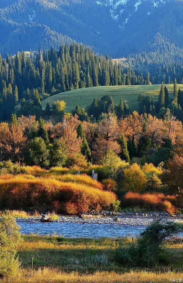 山河壮丽风景秀丽的伊犁河谷