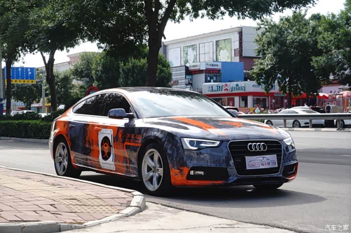 奥迪a5升级末日涂装原车or改装后效果展示