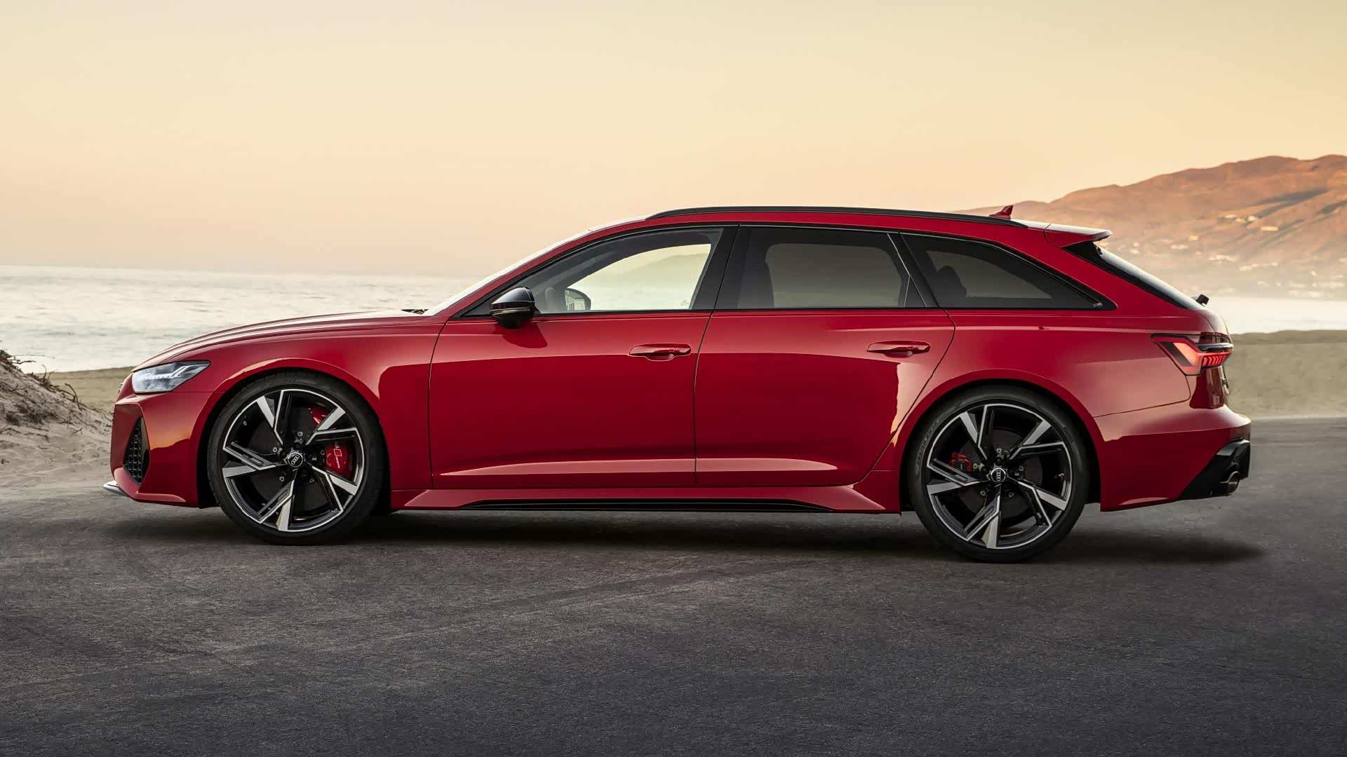 充满激情的红色奥迪rs6